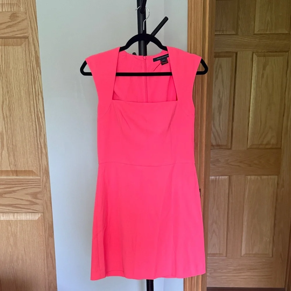 French Connection Vibrant Pink Mini Dress - Picture 2 of 4